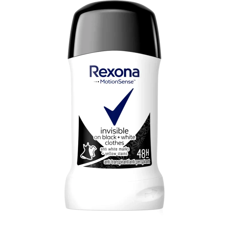 Rexona Rexona Invisible on Black + White Clothes Antiperspirant στερεό αντιιδρωτικό 48 ώρες 40 ml