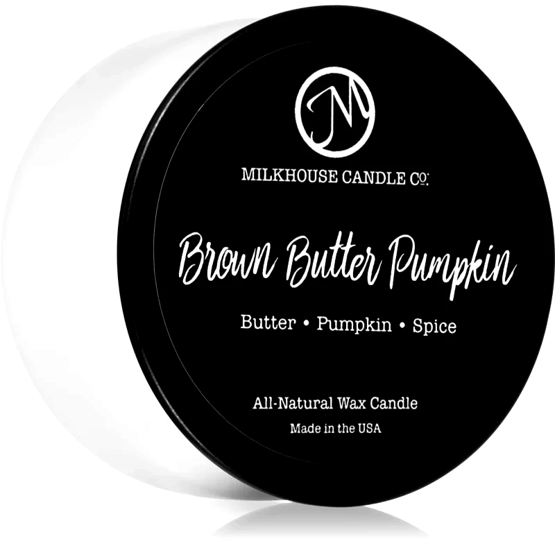 Milkhouse Candle Co. Milkhouse Candle Co. Creamery Brown Butter Pumpkin αρωματικό κερί Sampler Tin 42 γρ