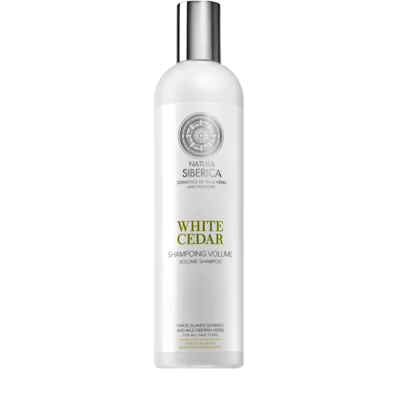 Natura Siberica Natura Siberica Copenhagen White Cedar σαμπουάν για όγκο για όλους τους τύπους μαλλιών 400 ml