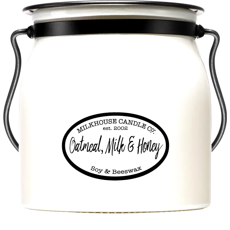 Milkhouse Candle Co. Milkhouse Candle Co. Creamery Oatmeal, Milk & Honey αρωματικό κερί Butter Jar 454 γρ