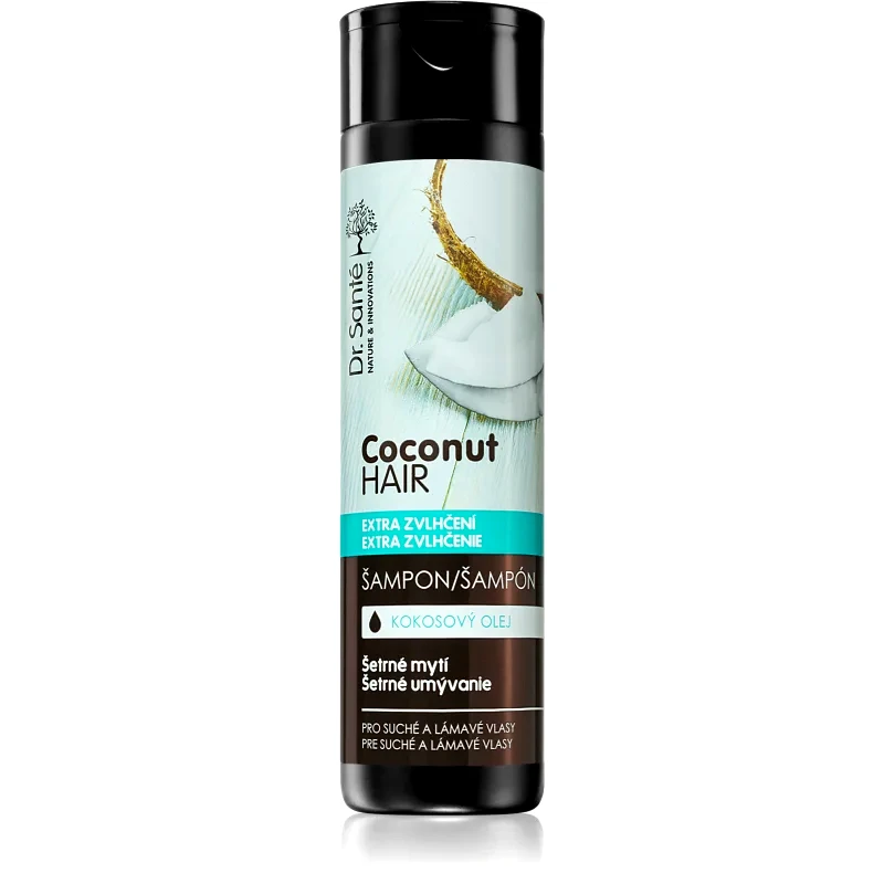 Dr. Santé Dr. Santé Coconut σαμπουάν με λάδι καρύδας για ξηρά και εύθραυστα μαλλιά 250 ml