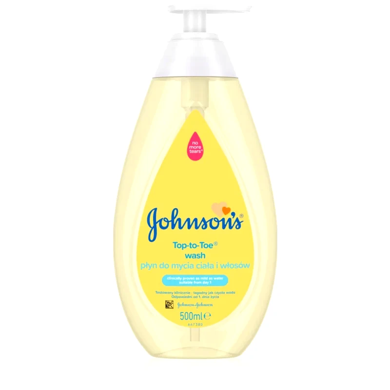 Johnson's® Johnson's® Top-to-Toe τζελ πλυσίματος για σώμα και μαλλιά για παιδιά από τη γέννηση 500 ml