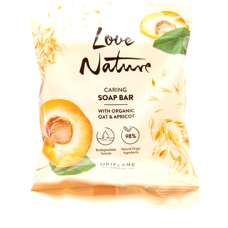 Oriflame Oriflame Love Nature Organic Oat & Apricot Μπάρα σαπουνιού 75 γρ