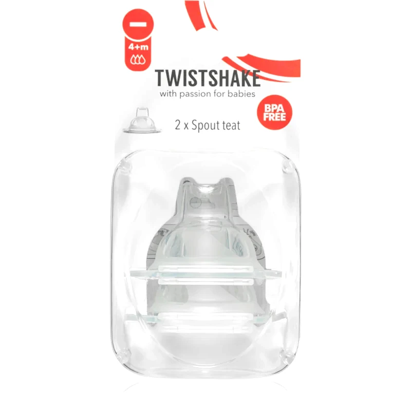 Twistshake Twistshake Spout Teat θηλή μπιμπερό 4m+ 2 τμχ