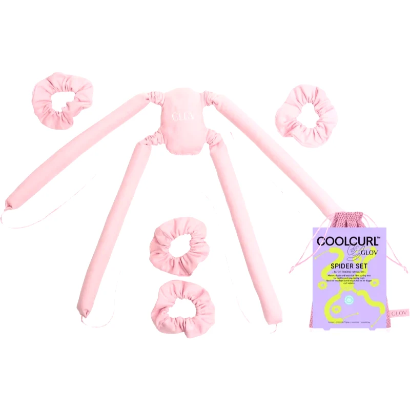 GLOV GLOV CoolCurl Spider Set αξεσουάρ μαλλιών για σγουρό φορμάρισμα απόχρωση Pink 1 τμχ