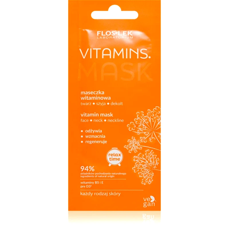 FlosLek Laboratorium FlosLek Laboratorium Vitamins βιταμινούχα μάσκα προσώπου 6 ml