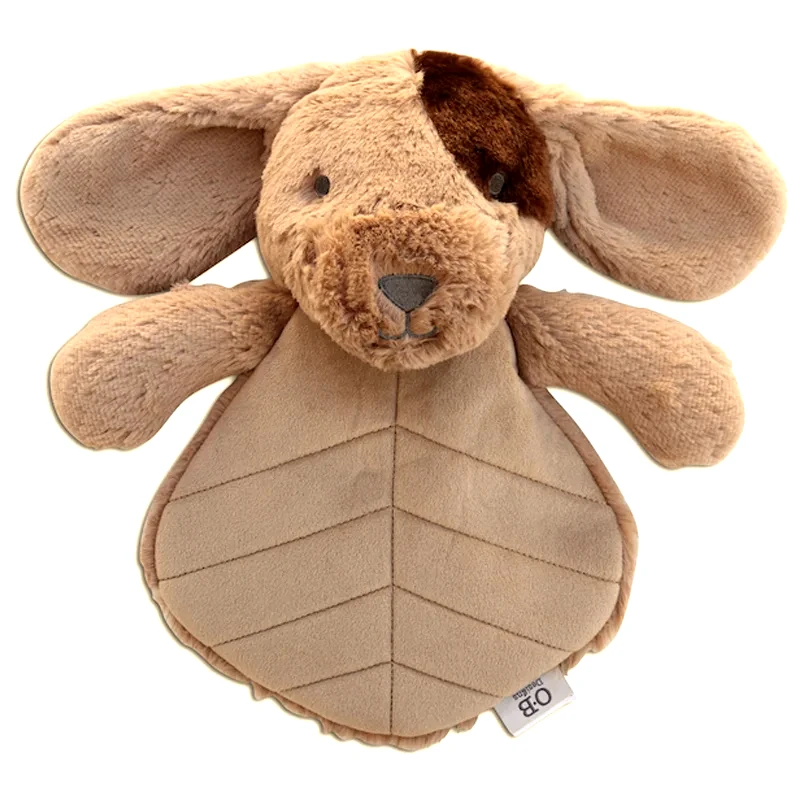 O.B Designs O.B Designs Baby Comforter Toy Dave Dog βελούδινο παιχνίδι Taupe 1 τμχ