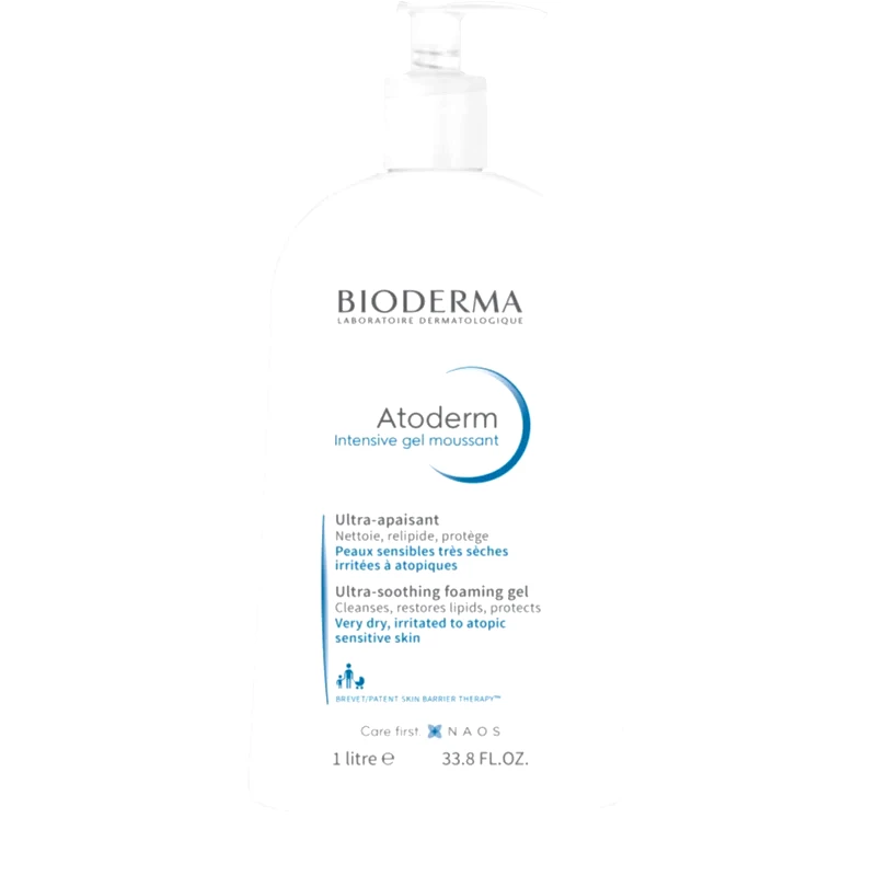 Bioderma Bioderma Atoderm Intensive Gel Moussant θρεπτικό αφρώδης τζελ για πολύ ξηρό ευαίσθητο και ατοπικό δέρμα 1000 ml