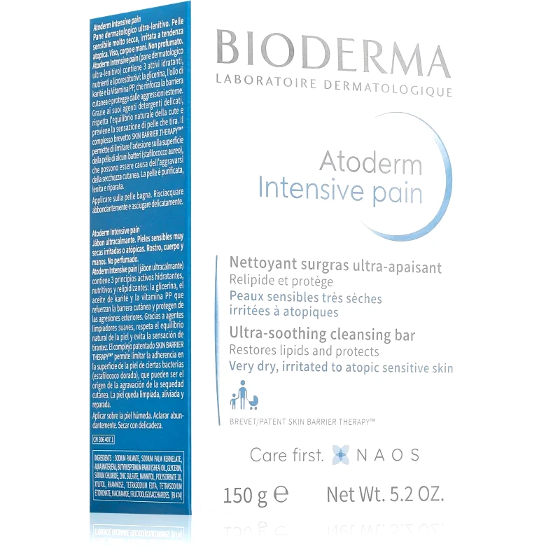 Bioderma Bioderma Atoderm Intensive καθαριστικό σαπούνι για ξηρό έως πολύ ξηρό δέρμα 150 γρ