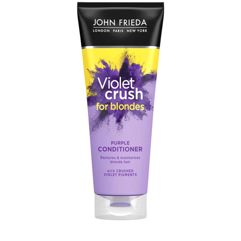 John Frieda John Frieda Sheer Blonde Violet Crush μαλακτικό με χρώμα για ξανθά μαλλιά 250 ml