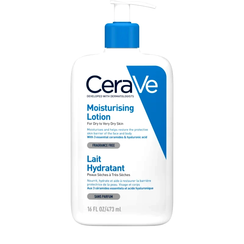 CeraVe CeraVe Moisturizers Lotion ενυδατικό γαλάκτωμα για σώμα και πρόσωπο για ξηρό έως πολύ ξηρό δέρμα 473 ml