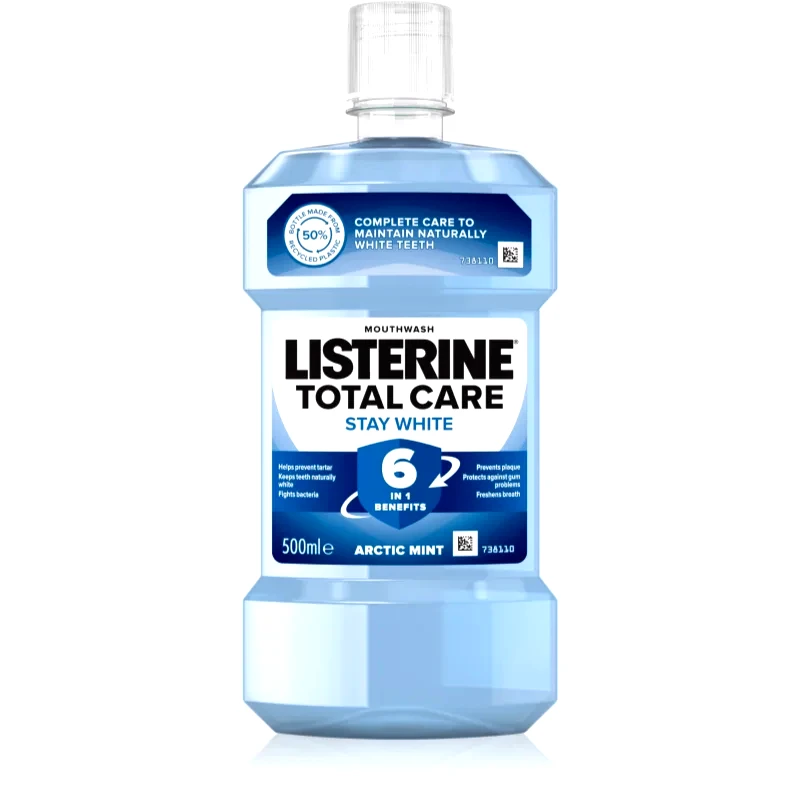 Listerine Listerine Stay White στοματικό διάλυμα με λευκαντική δράση γεύση Arctic Mint 500 ml
