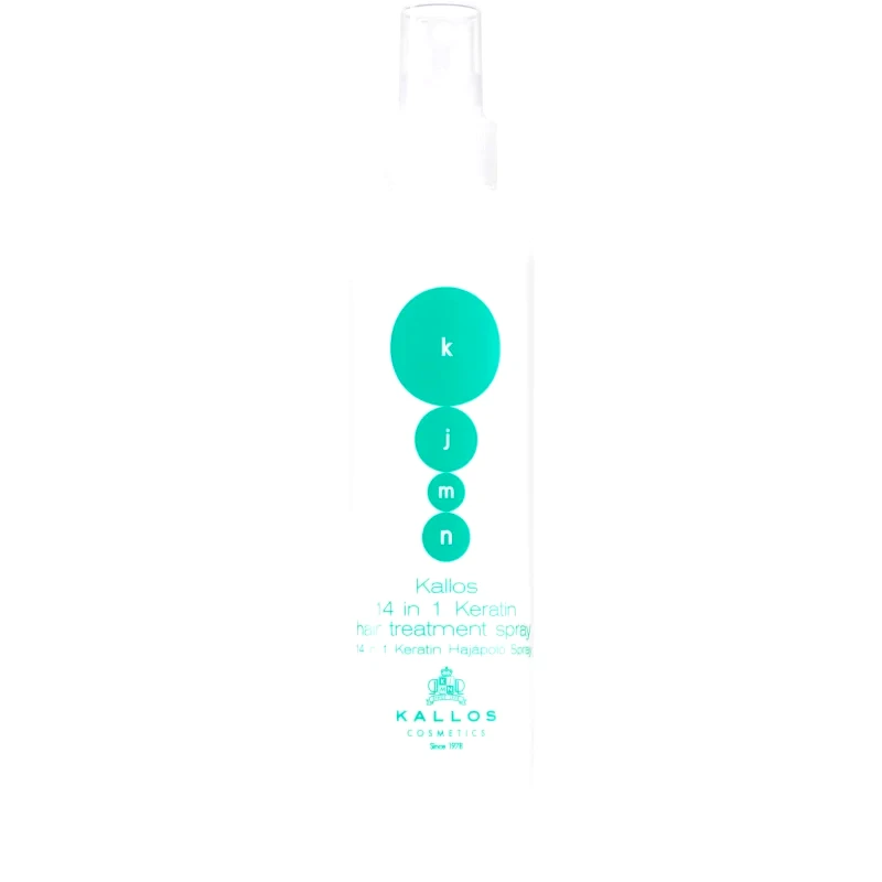 Kallos Kallos KJMN Professional 14 in 1 Keratin Hair Treatment Spray φροντίδα χωρίς ξέβγαλμα 14 σε 1 με κερατίνη 200 ml