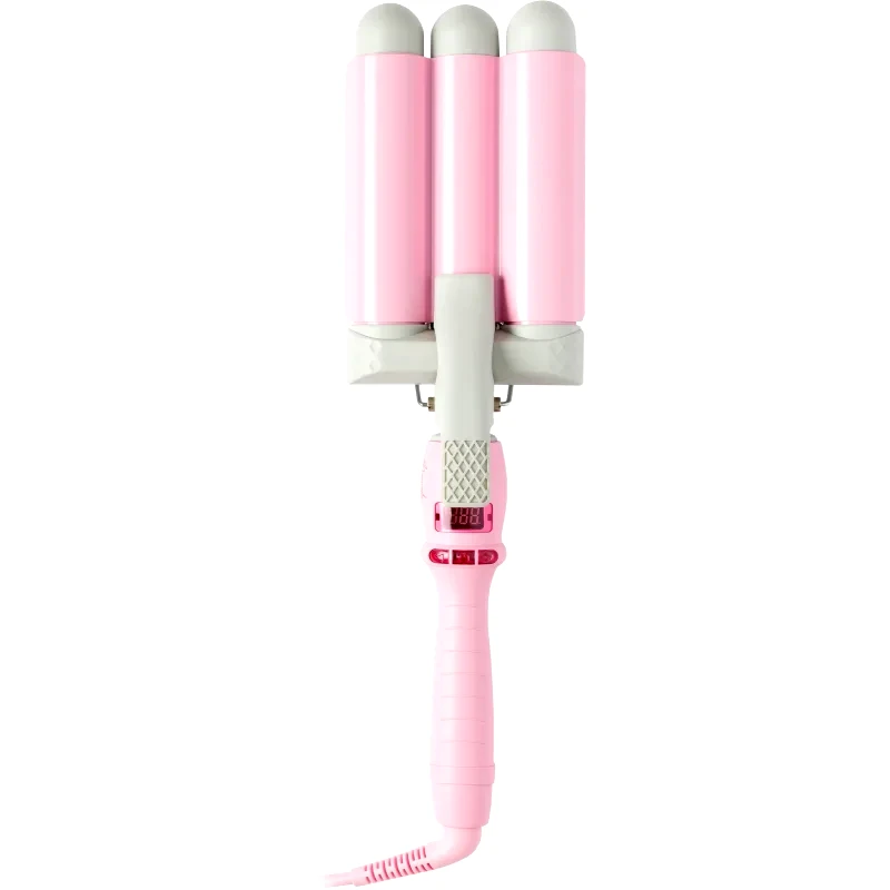 Mermade Mermade Pro Waver 32 mm τριπλό σίδερο μαλλιών για μπούκλες για τα μαλλιά Pink 1 τμχ