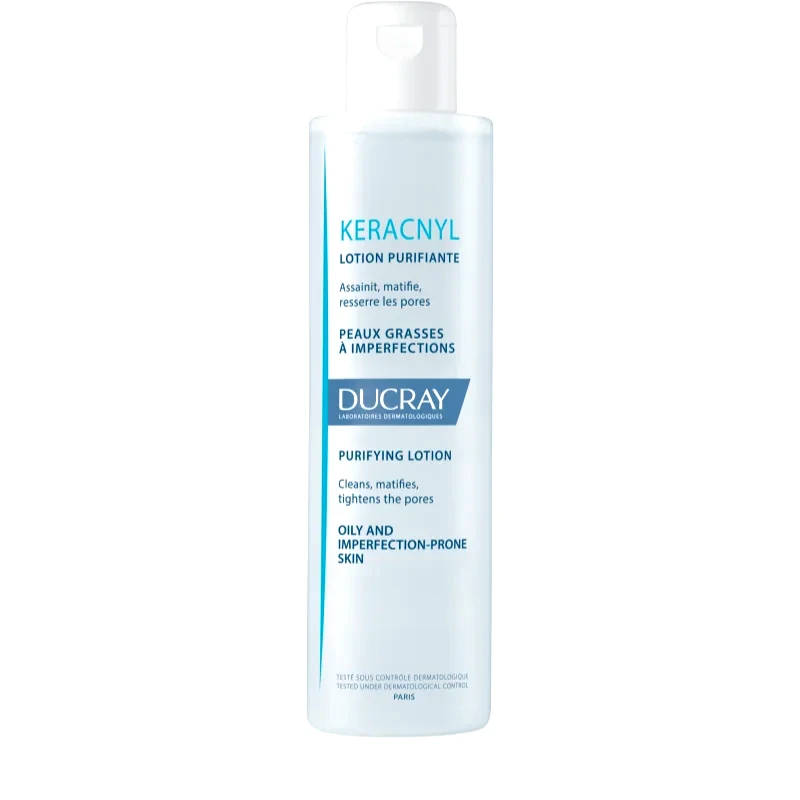 Ducray Ducray Keracnyl καθαριστικό νερό για λιπαρή και προβληματική επιδερμίδα 200 ml