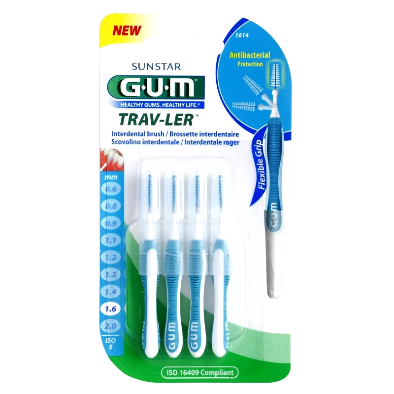 G.U.M G.U.M Trav-Ler Interdental μεσοδόντια βουρτσάκια 1,6 mm 4 τμχ