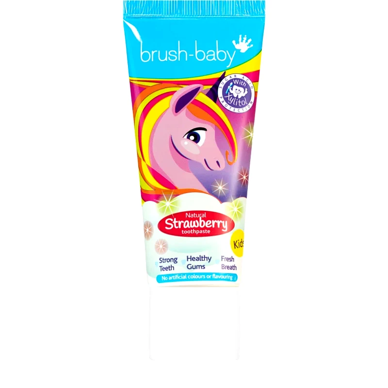 Brush Baby Brush Baby Natural Strawberry παιδική οδοντόκρεμα με γεύση φράουλας από 3 ετών 50 ml