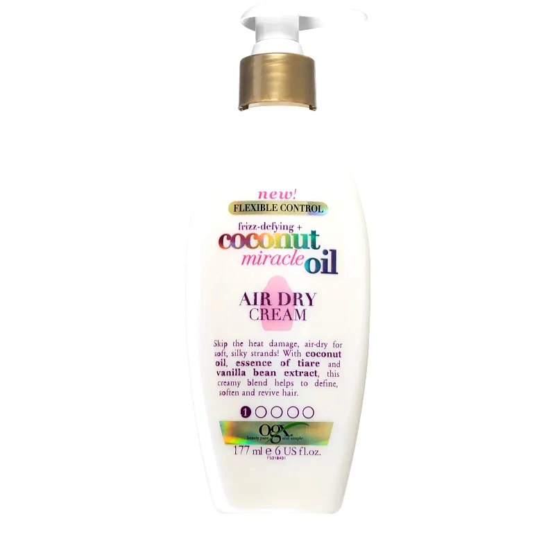 OGX OGX Coconut Miracle Oil λειαντική κρέμα για την αντιμετώπιση του κρεπαρίσματος μαλλιών 177 ml