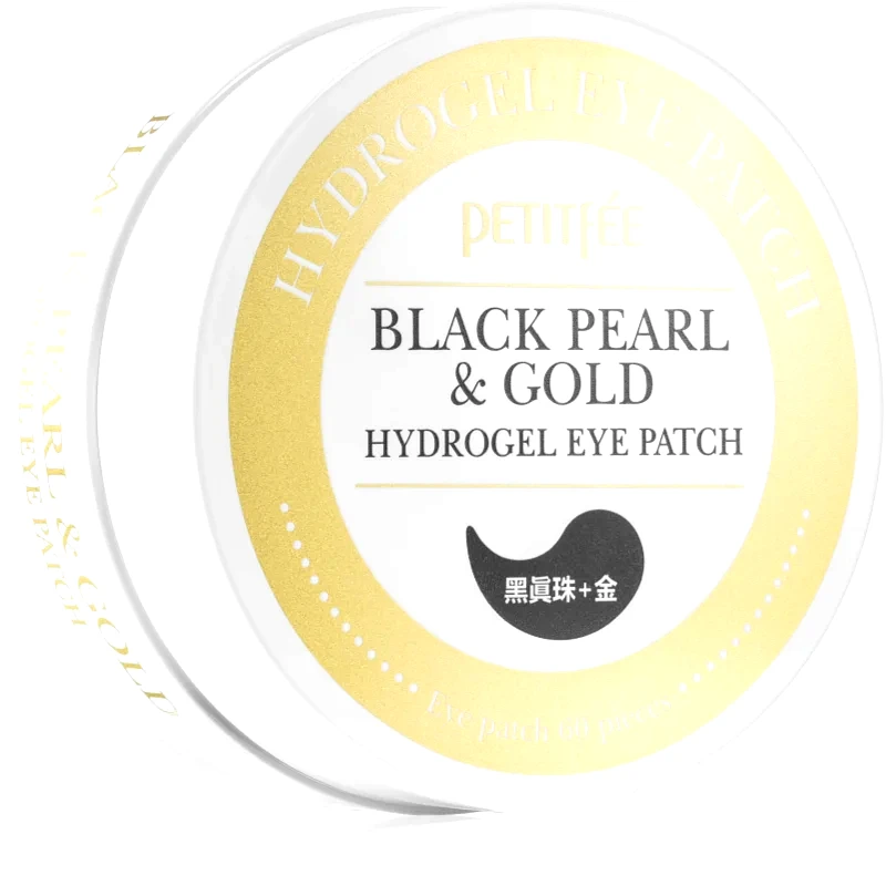 Petitfée Petitfée Black Pearl & Gold μάσκα υδρογέλης για γύρω από τα μάτια 60 τμχ