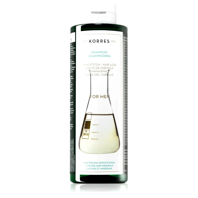 Korres Korres Cystine & Minerals σαμπουάν κατά της τριχόπτωσης για άντρες 250 ml