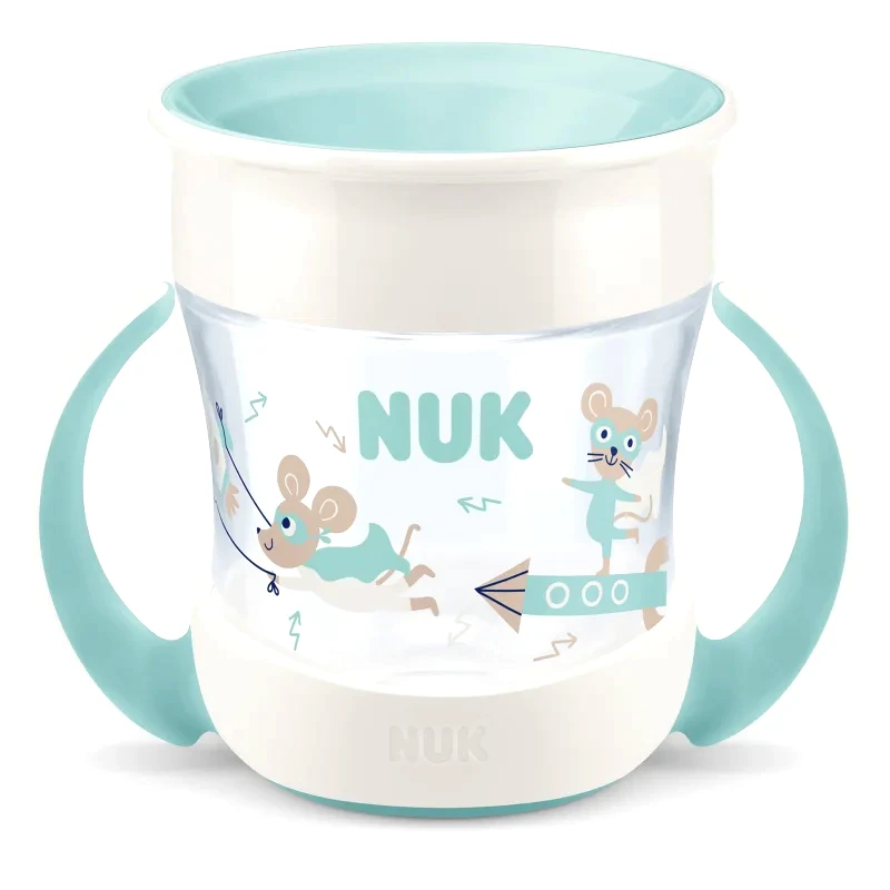 NUK NUK Magic Cup Mini κύπελλο με λαβές 6m+ Green 160 ml