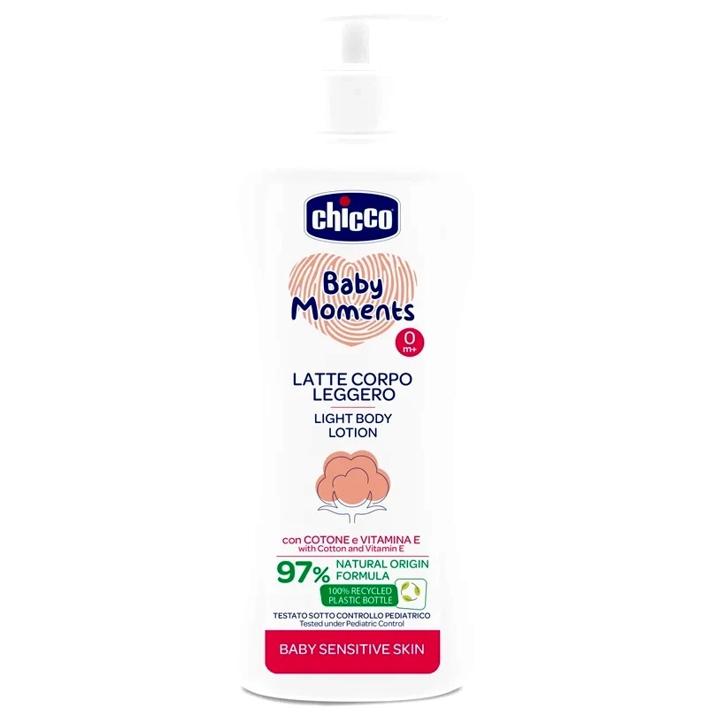 Chicco Chicco Baby Moments Sensitive απαλό γαλάκτωμα σώματος 500 ml