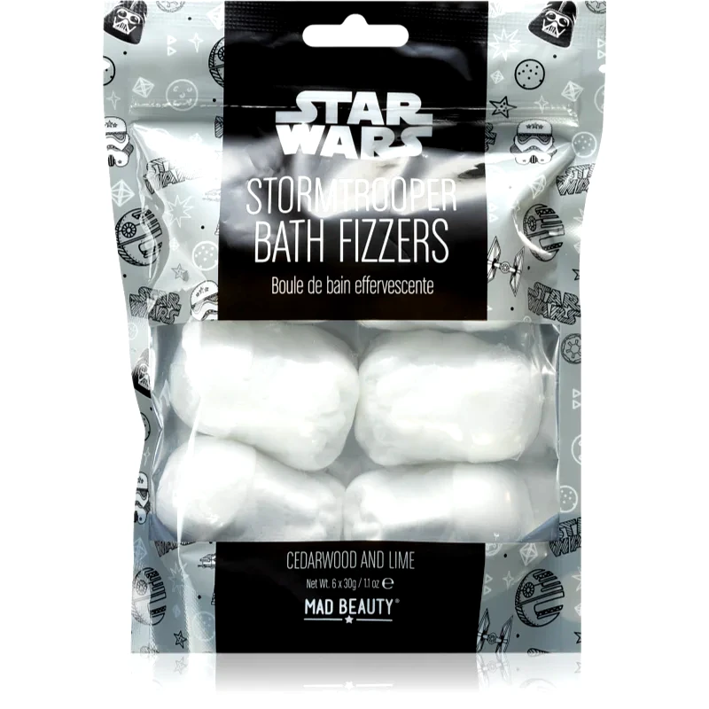 Mad Beauty Mad Beauty Star Wars Storm Trooper αφρώδης μπάλα τια το μπάνιο 180 γρ