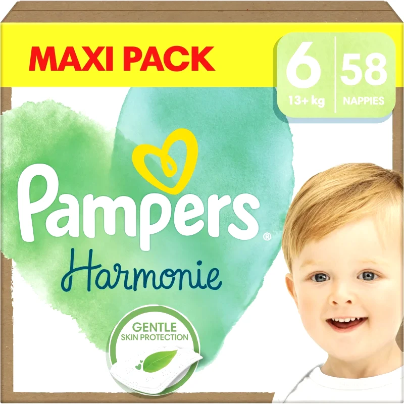 Pampers Pampers Harmonie Size 6 πάνες μίας χρήσης 13+ kg 58 τμχ