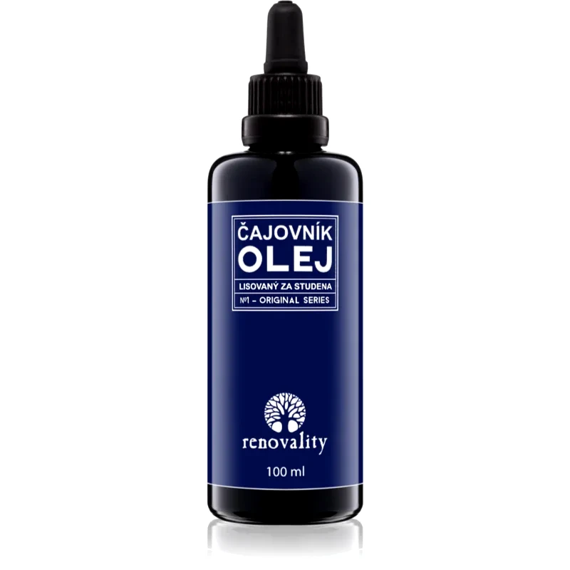 Renovality Renovality Original Series Cold-Pressed Tea Tree Oil λάδι προσώπου για ώριμη επιδερμίδα προσώπου 100 ml