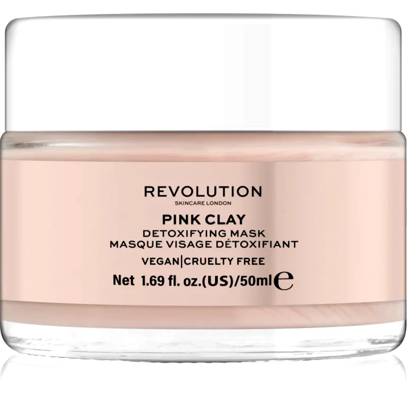 Revolution Skincare Revolution Skincare Pink Clay αποτοξινωτική μάσκα προσώπου 50 ml