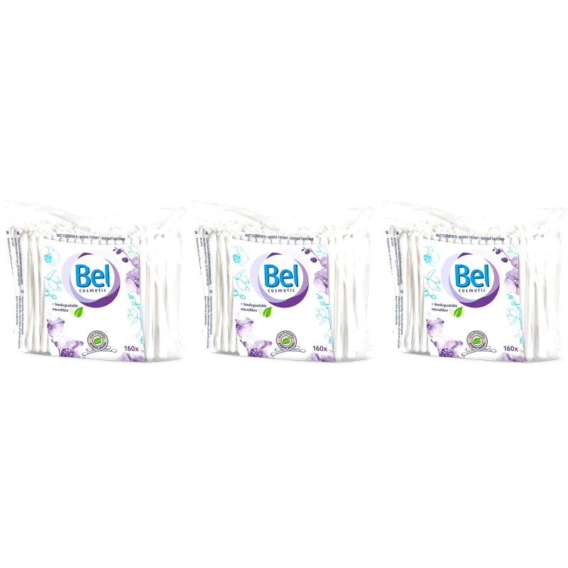 Bel Bel Cotton μπατονέτες επωφελής συσκευασία 3x160 τμχ