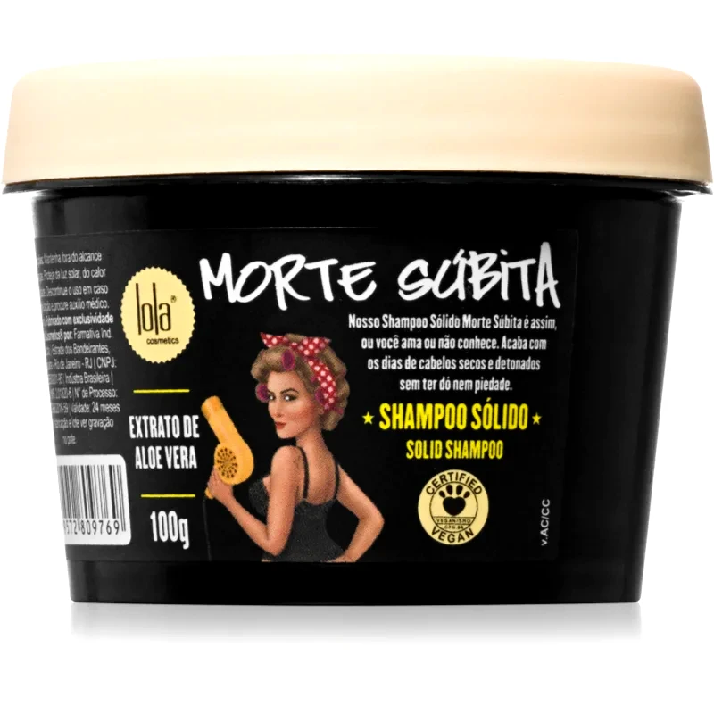 Lola Cosmetics Lola Cosmetics Morte Súbita Shampoo Sólido καθαριστικό σαμπουάν με αποτέλεσμα απολέπισης 100 γρ