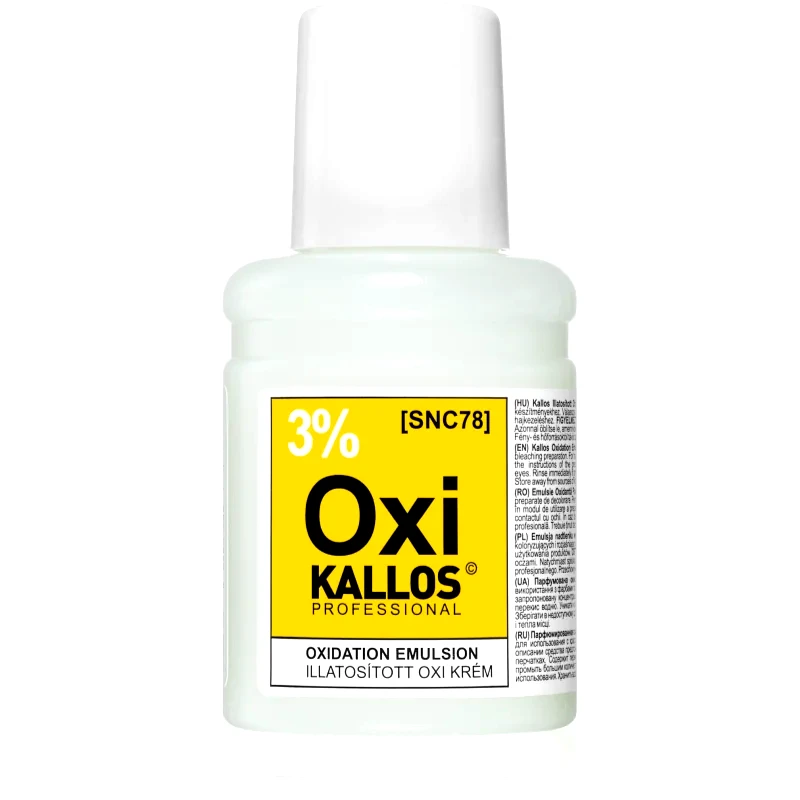 Kallos Kallos Kallos Classic Oxi κρεμώδες υπεροξείδιο 3% για επαγγελματική χρήση 60 ml