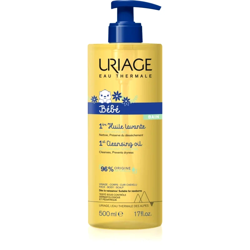 Uriage Uriage Bébé 1st Cleansing Oil θρεπτικό καθαριστικό λάδι για παιδιά 500 ml