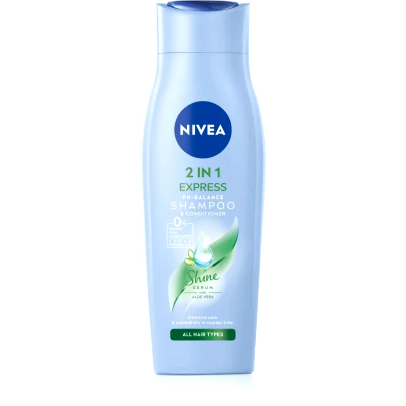 Nivea Nivea 2in1 Care Express Protect & Moisture σαμπουάν και κοντίσιονερ 2 σε 1 250 ml