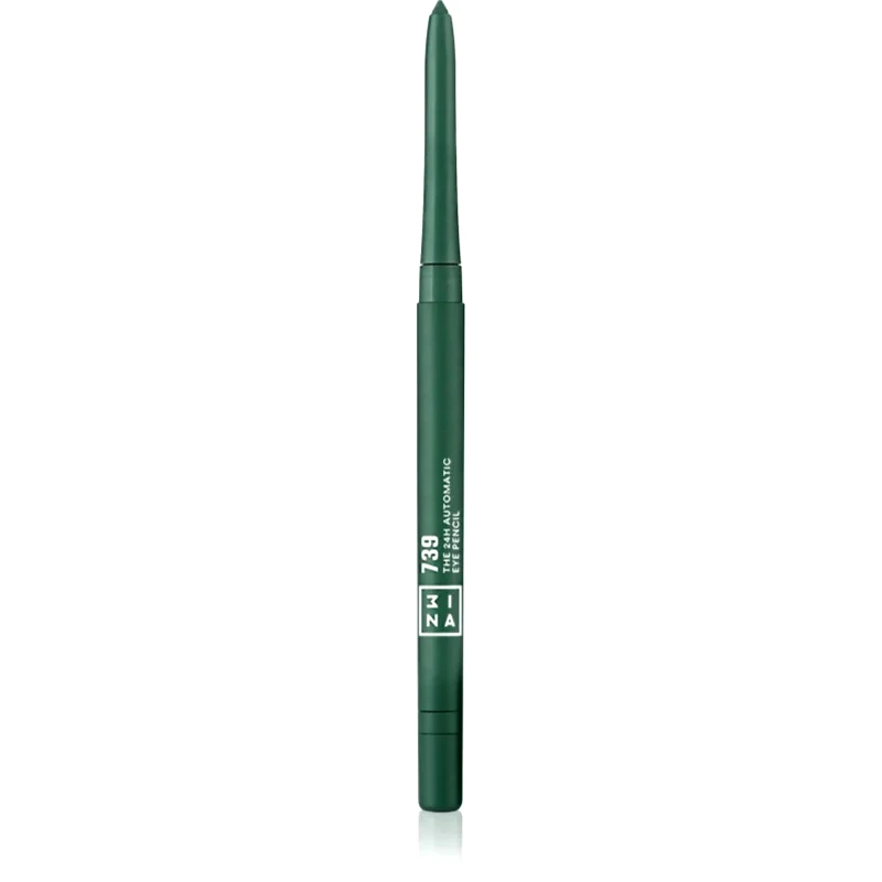 3INA 3INA The 24H Automatic Eye Pencil μακράς διαρεκίας μολύβι για τα μάτια απόχρωση 739 - Green 0.28 γρ