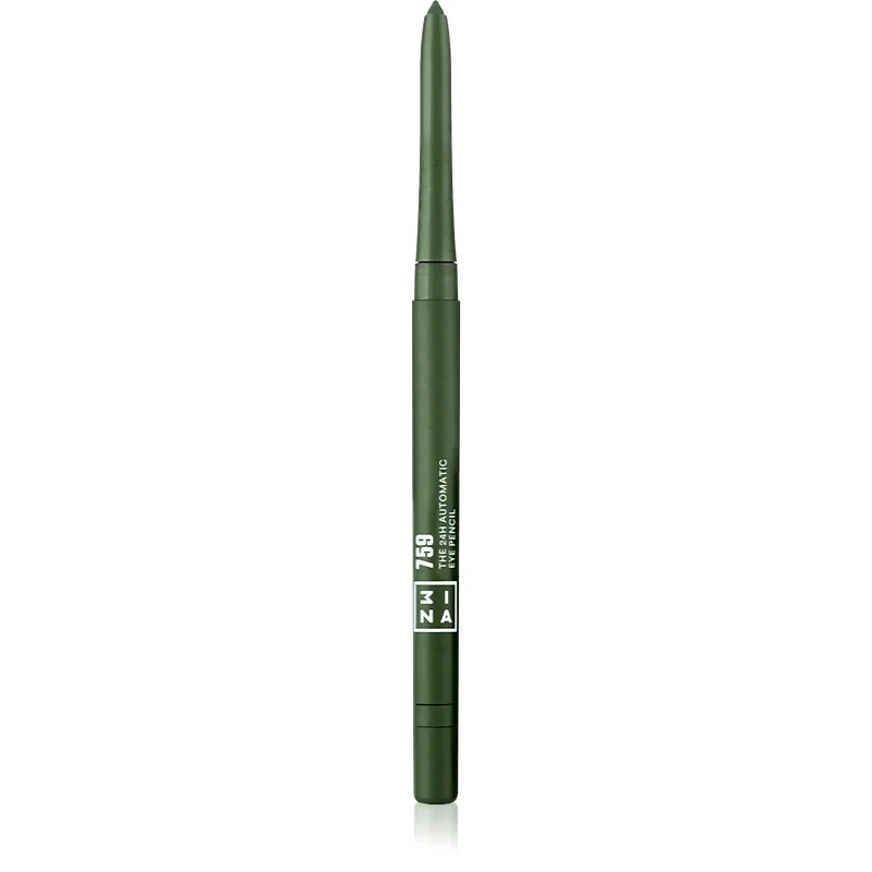 3INA 3INA The 24H Automatic Eye Pencil μακράς διαρεκίας μολύβι για τα μάτια απόχρωση 759 - Olive green 0,28 γρ