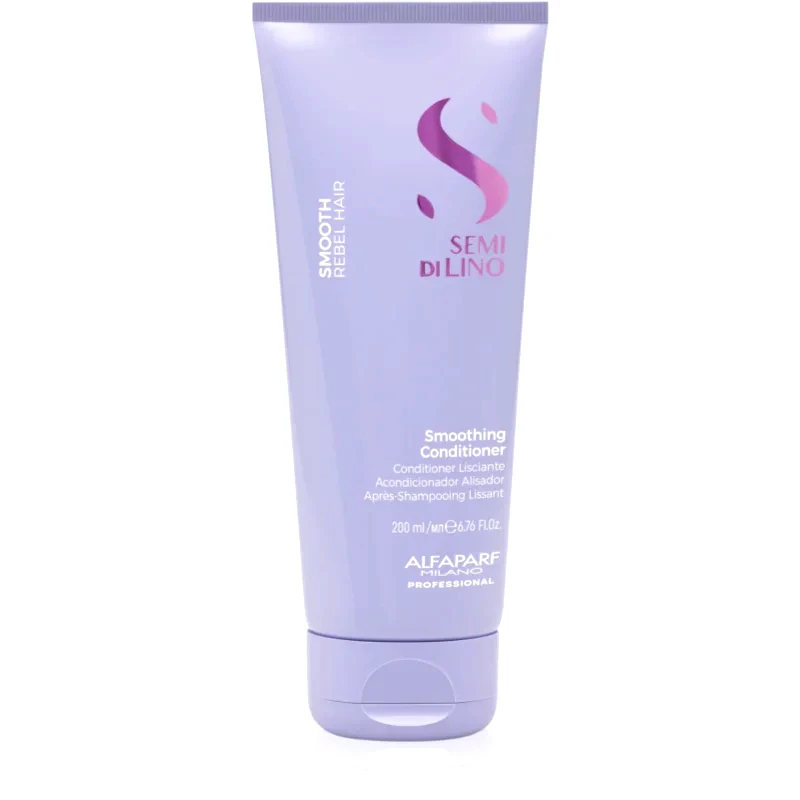 Alfaparf Milano Alfaparf Milano Semi di Lino Smooth λειαντικό μαλακτικό για ατίθασα και κρεπαρισμένα μαλλιά 200 ml