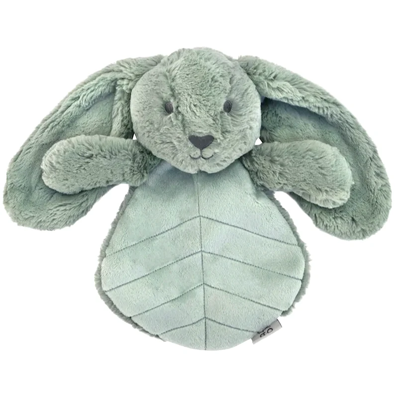 O.B Designs O.B Designs Baby Comforter Toy Beau Bunny βελούδινο παιχνίδι Sage 1 τμχ