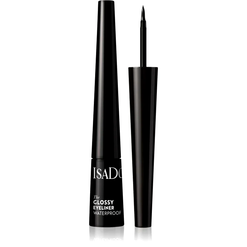 IsaDora IsaDora Glossy Eyeliner Αδιάβροχο λάινερ ματιών απόχρωση 40 Chrome Black 2,5 ml