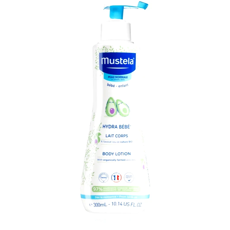 Mustela Mustela Bébé Hydra Bébé ενυδατικό γαλάκτωμα σώματος για παιδικό δέρμα 300 ml