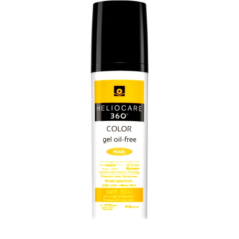 Heliocare Heliocare 360° Color Gel Oil-Free προστασίας με χρώμα με υφή τζελ SPF 50+ απόχρωση Pearl 50 ml