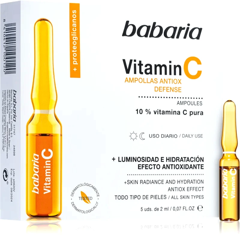 Babaria Babaria Vitamin C αμπούλα με βιταμίνη C 5 x 2 μλ