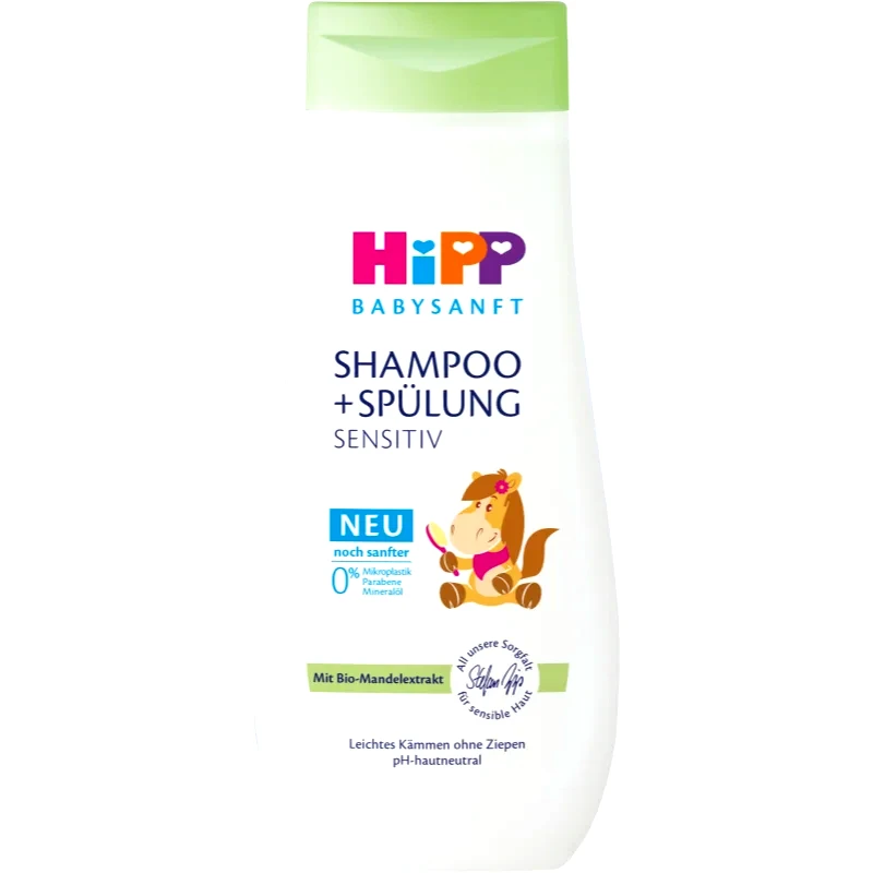 Hipp Hipp Babysanft Sensitive σαμπουάν και μαλακτικό για παιδιά από τη γέννηση 200 ml