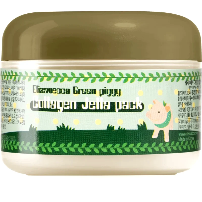 Elizavecca Elizavecca Green Piggy Collagen Jella Pack μάσκα κολλαγόνου για σύσφιξη για έντονη αποκατάσταση και σύσφιξη επιδερμίδας 100 μλ