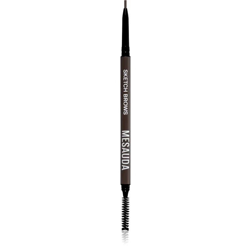 Mesauda Milano Mesauda Milano Sketch Brows αυτόματο μολύβι για τα φρύδια με βούρτσα απόχρωση 102 Brunette 0,09 γρ