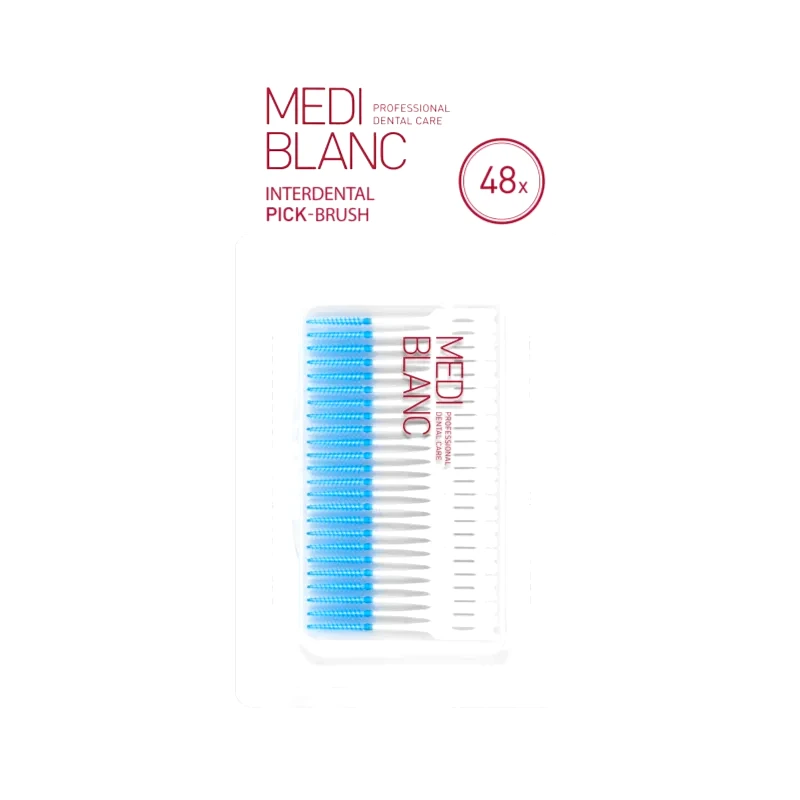 MEDIBLANC MEDIBLANC Interdental Pick-brush οδοντικές οδοντογλυφίδες 48 τμχ
