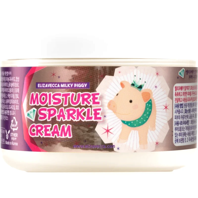 Elizavecca Elizavecca Milky Piggy Moisture Sparkle Cream λαμπρυντική ενυδατική κρέμα 100 ml