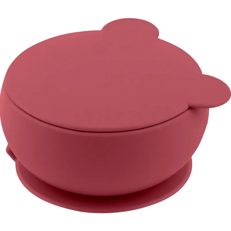 Minikoioi Minikoioi Bowl Rose μπολ σιλικόνης με βεντούζα 1 τμχ