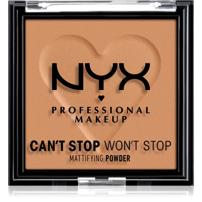 NYX Professional Makeup NYX Professional Makeup Can't Stop Won't Stop Mattifying Powder ματ πούδρα απόχρωση 07 Caramel 6 γρ